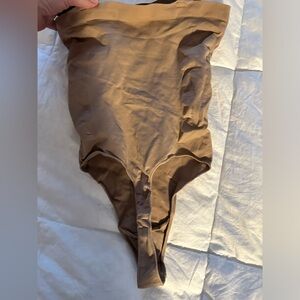 SHAPERX Strapless Shortie Bodysuit who is removable  straps